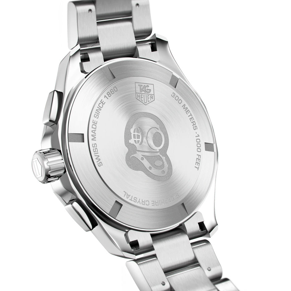  Shop Authentic Tag Heuer Aquaracer Blue Dial SIlver Steel Strap Watch for Men - CAY111B.BA0927 - Luxxuri