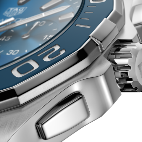  Shop Authentic Tag Heuer Aquaracer Blue Dial SIlver Steel Strap Watch for Men - CAY111B.BA0927 - Luxxuri