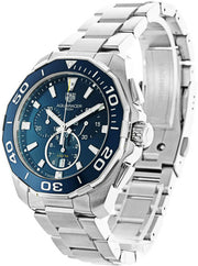  Shop Authentic Tag Heuer Aquaracer Blue Dial SIlver Steel Strap Watch for Men - CAY111B.BA0927 - Luxxuri