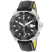  Shop Authentic Tag Heuer Aquaracer Automatic Chronograph Black Dial Black Nylon Strap Watch for Men - CAY211A.FC6361 - Luxxuri