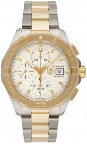  Shop Authentic Tag Heuer Aquaracer Caliber 16 Automatic White Dial Two Tone Steel Strap Watch for Men - CAY2121.BB0923 - Luxxuri