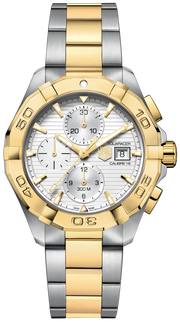  Shop Authentic Tag Heuer Aquaracer Caliber 16 Automatic White Dial Two Tone Steel Strap Watch for Men - CAY2121.BB0923 - Luxxuri