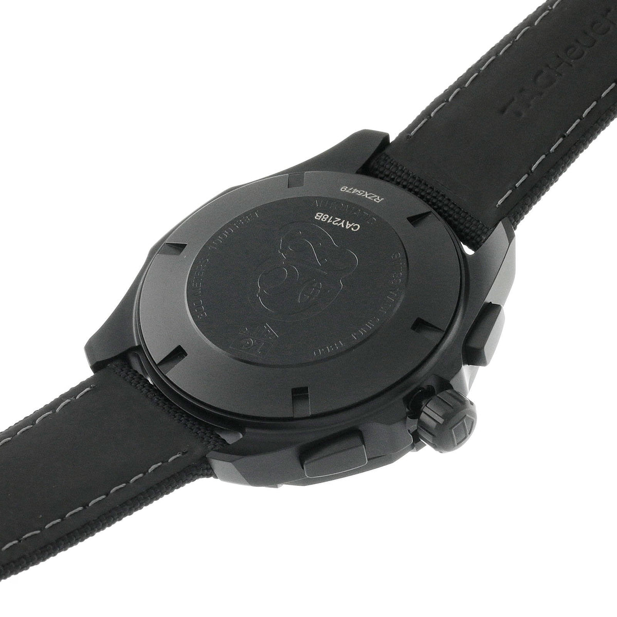  Shop Authentic Tag Heuer Aquaracer Automatic Chronograph Special Edition Titanium Grey Dial Black Leather Strap Watch for Men - CAY218B.FC6370 - Luxxuri