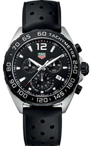  Shop Authentic Tag Heuer Formula 1 Black Dial Black Leather Strap Watch for Men - CAZ1010.FT8024 - Luxxuri