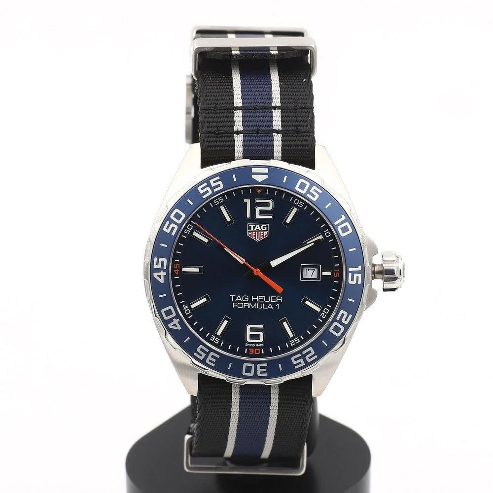  Shop Authentic Tag Heuer Formula 1 Chronograph Blue Dial Two Tone NATO Strap Watch for Men - CAZ1014.FC8197 - Luxxuri