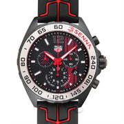  Shop Authentic Tag Heuer Formula 1 Senna Special Edition Black Dial Two Tone Rubber Strap Watch for Men - WAZ1014.FT8027 - Luxxuri