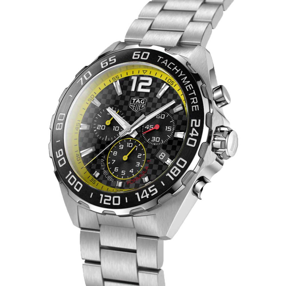  Shop Authentic Tag Heuer Formula 1 Chronograph Black Dial Silver Steel Strap Watch for Men- CAZ101AC.BA0842 - Luxxuri