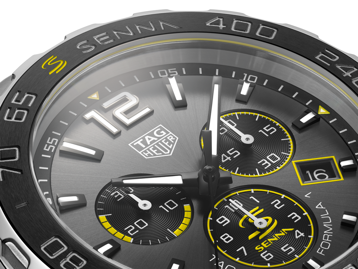  Shop Authentic Tag Heuer Formula 1 Ayrton Senna Special Edition Grey Dial Silver Steel Strap Watch for Men - CAZ101AF.BA0637 - Luxxuri