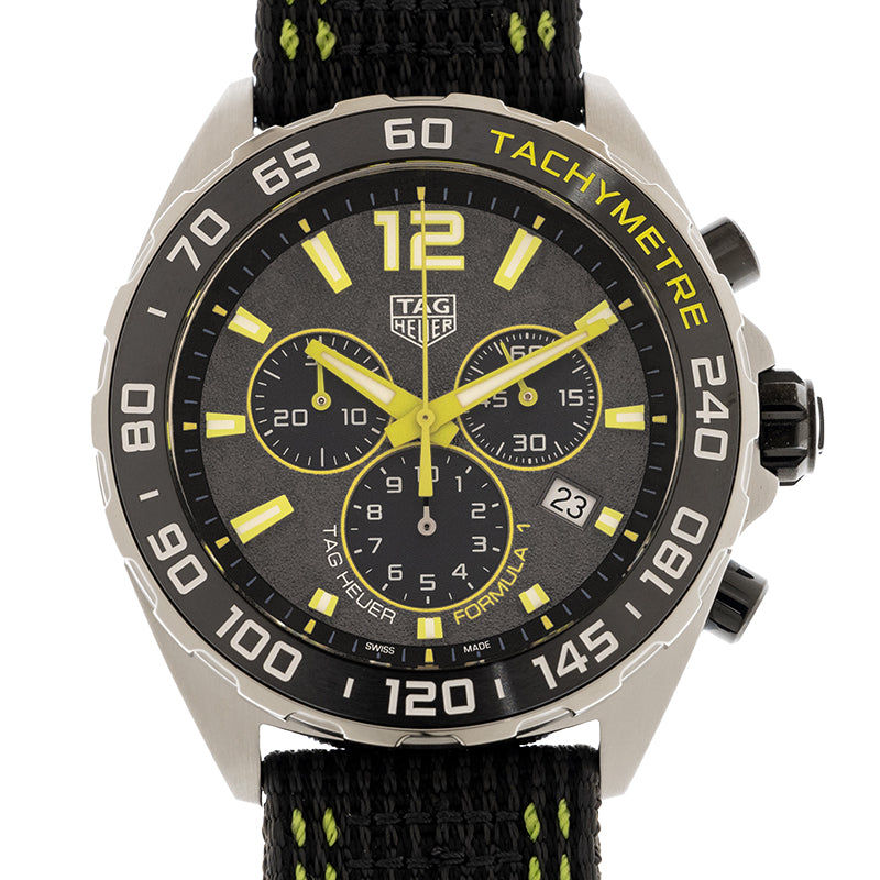  Shop Authentic Tag Heuer Formula 1 Chronograph Grey Dial Black Nylon Strap Watch for Men - CAZ101AG.FC8304 - Luxxuri