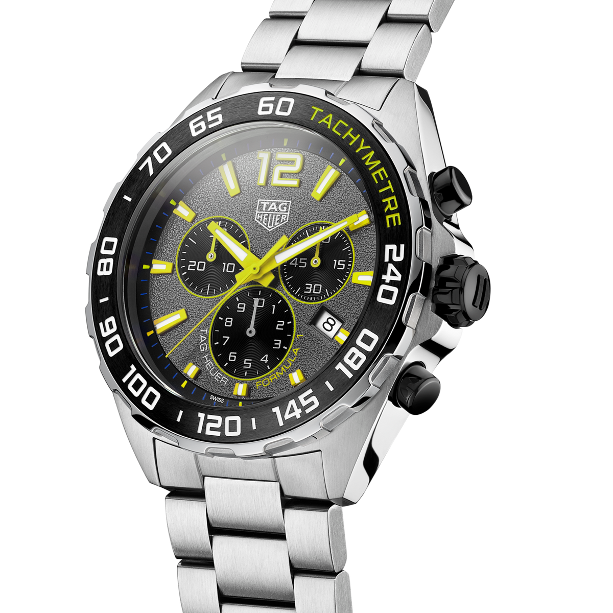  Shop Authentic Tag Heuer Formula 1 Chronograph Grey Dial Silver Steel Strap Watch for Men - CAZ101AG.BA0842 - Luxxuri