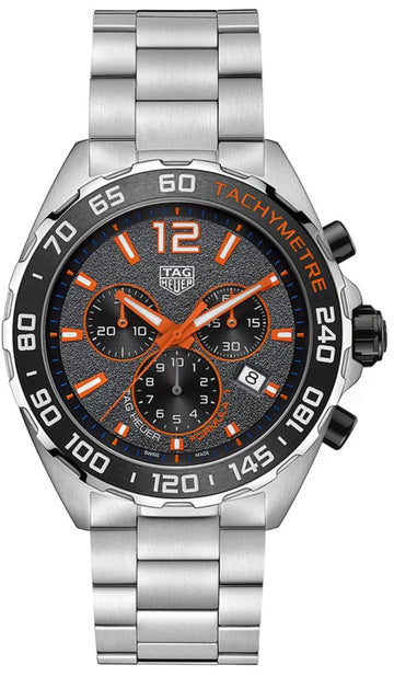  Shop Authentic Tag Heuer Formula 1 Chronograph Ceramic Black Dial Silver Steel Strap Watch for Men - CAZ101AH.BA0842 - Luxxuri