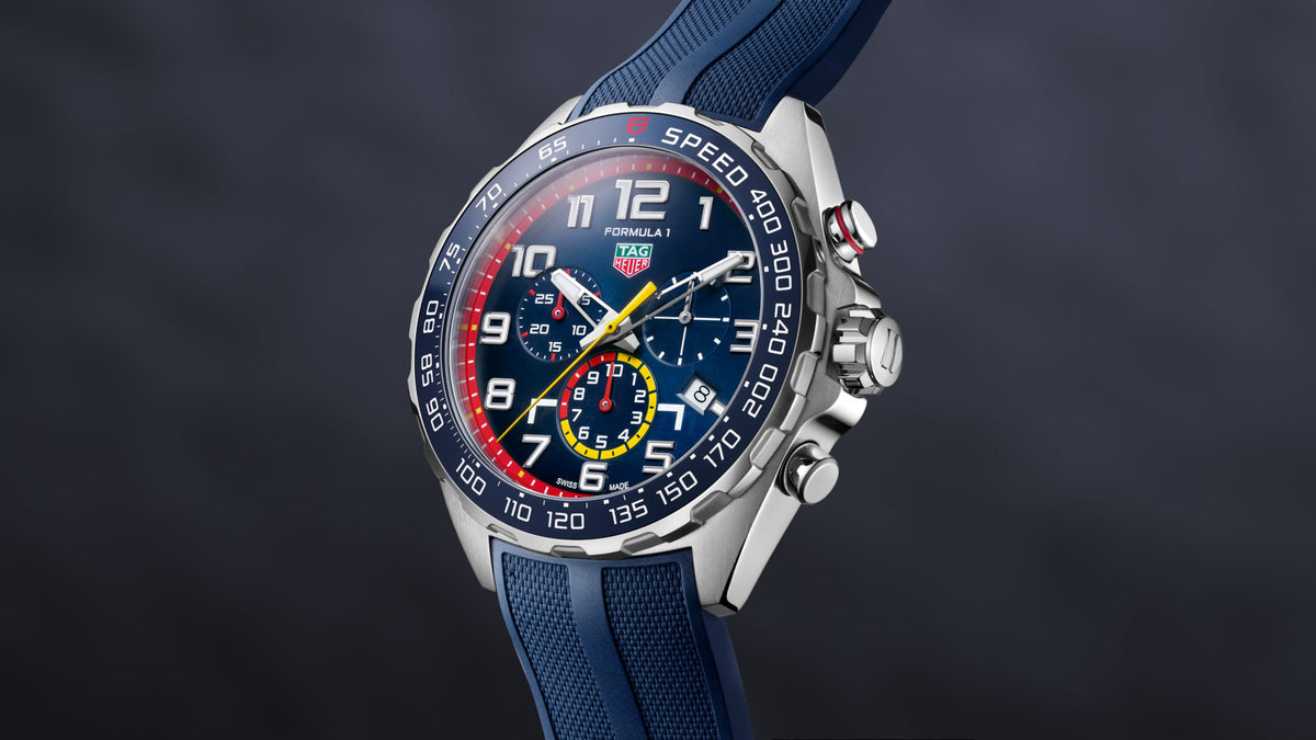 Shop Authentic Tag Heuer Formula 1 Red Bull Racing Chronograph Blue Dial Blue Rubber Strap Watch for Men - CAZ101AL.FT8052 - Luxxuri
