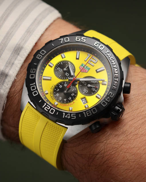  Shop Authentic Tag Heuer Formula 1 Yellow Dial Watch for Men - CAZ101AM.FT8054 - Luxxuri