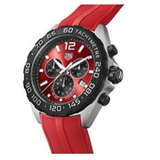  Shop Authentic Tag Heuer Formula 1 Chronograph Red Dial Red Rubber Strap Watch for Men - CAZ101AN.FT8055 - Luxxuri