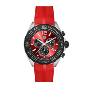  Shop Authentic Tag Heuer Formula 1 Chronograph Red Dial Red Rubber Strap Watch for Men - CAZ101AN.FT8055 - Luxxuri