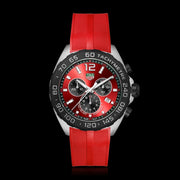  Shop Authentic Tag Heuer Formula 1 Chronograph Red Dial Red Rubber Strap Watch for Men - CAZ101AN.FT8055 - Luxxuri