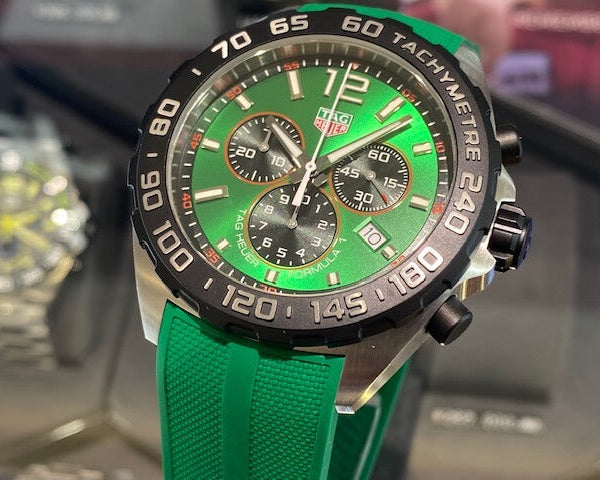  Shop Authentic Tag Heuer Formula 1 Green Dial Watch for Men - CAZ101AP.FT8056 - Luxxuri