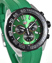  Shop Authentic Tag Heuer Formula 1 Chronograph Green Dial Green Rubber Strap Watch for Men - CAZ101AP.FT8056 - Luxxuri