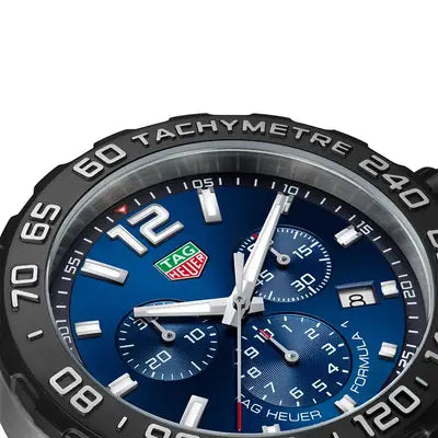  Shop Authentic Tag Heuer Formula 1 Chronograph Blue Dial Blue Rubber Strap Watch for Men - CAZ101AV.FT8077 - Luxxuri