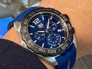  Shop Authentic Tag Heuer Formula 1 Chronograph Blue Dial Blue Rubber Strap Watch for Men - CAZ101AV.FT8077 - Luxxuri