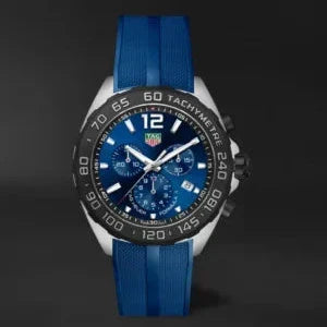  Shop Authentic Tag Heuer Formula 1 Chronograph Blue Dial Blue Rubber Strap Watch for Men - CAZ101AV.FT8077 - Luxxuri