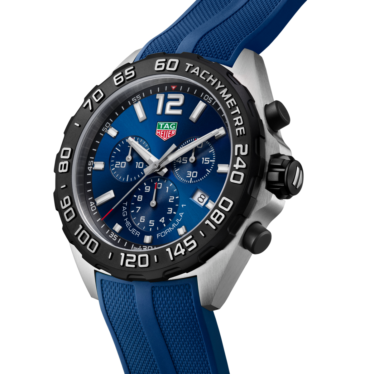  Shop Authentic Tag Heuer Formula 1 Chronograph Blue Dial Blue Rubber Strap Watch for Men - CAZ101AV.FT8077 - Luxxuri