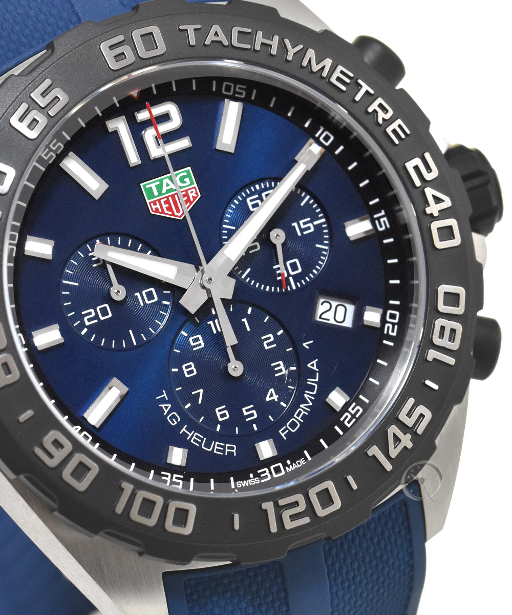  Shop Authentic Tag Heuer Formula 1 Chronograph Blue Dial Blue Rubber Strap Watch for Men - CAZ101AV.FT8077 - Luxxuri