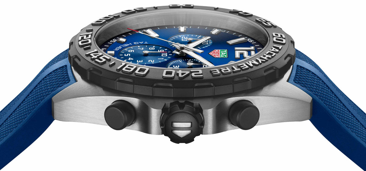  Shop Authentic Tag Heuer Formula 1 Chronograph Blue Dial Blue Rubber Strap Watch for Men - CAZ101AV.FT8077 - Luxxuri