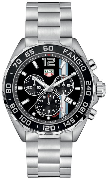  Shop Authentic Tag Heuer Formula 1 Chronograph Black Dial Silver Steel Strap Watch for Men - CAZ101H.BA0842 - Luxxuri