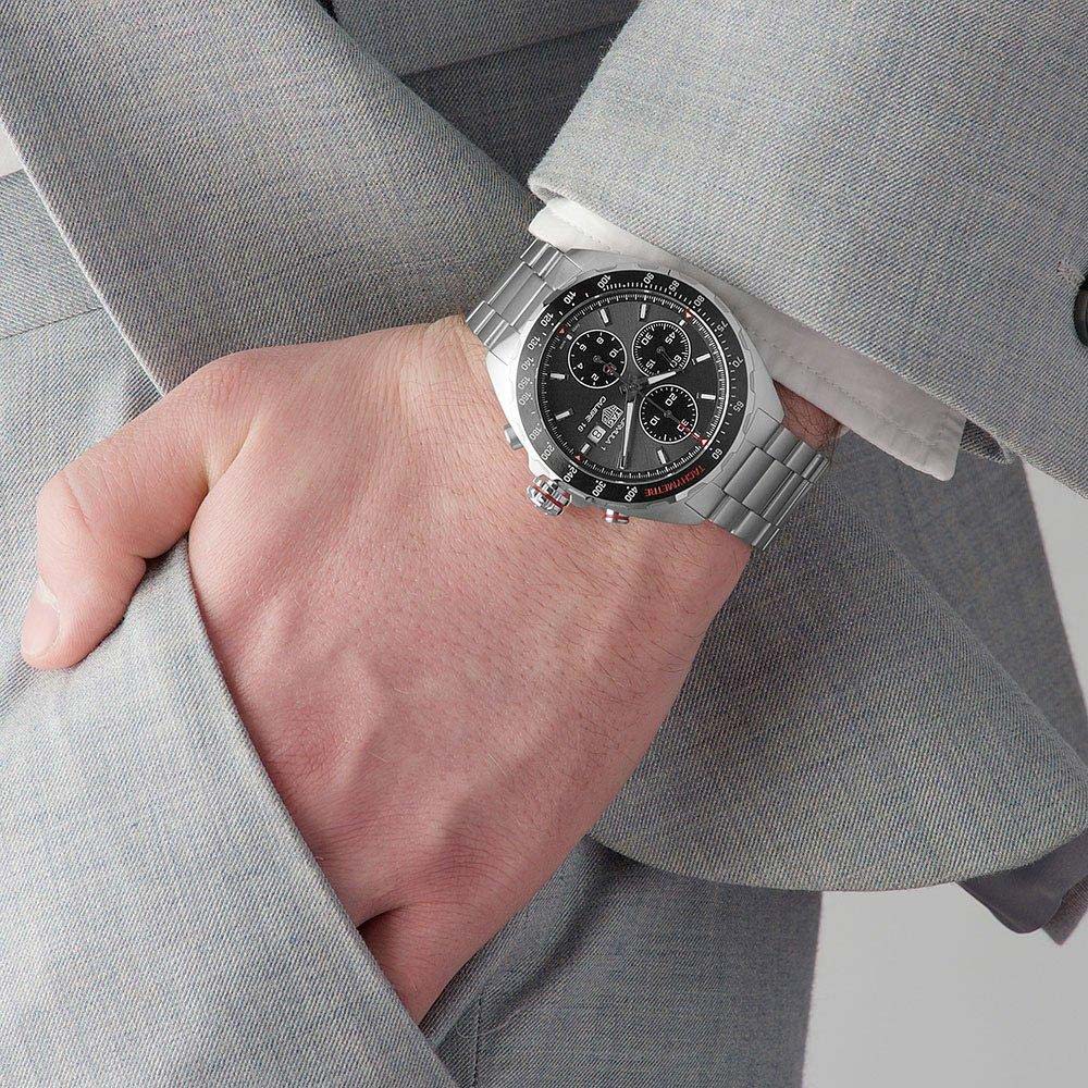  Shop Authentic Tag Heuer Formula 1 Automatic Chronograph Grey Dial Silver Strap Watch for Men - CAZ2012.BA0876 - Luxxuri