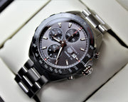 Shop Authentic Tag Heuer Formula 1 Automatic Chronograph Grey Dial Silver Strap Watch for Men - CAZ2012.BA0876 - Luxxuri