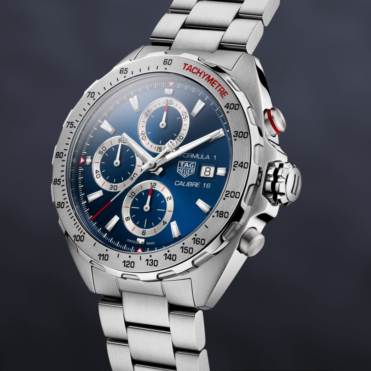  Shop Authentic Tag Heuer Formula 1 Automatic Chronograph Blue Dial Silver Strap Watch for Men - CAZ2015.BA0876 - Luxxuri