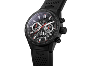  Shop Authentic Tag Heuer Carrera Chronograph Steel & Ceramic Black Dial Black Rubber Strap Watch for Men - CBG2090.FT6145 - Luxxuri