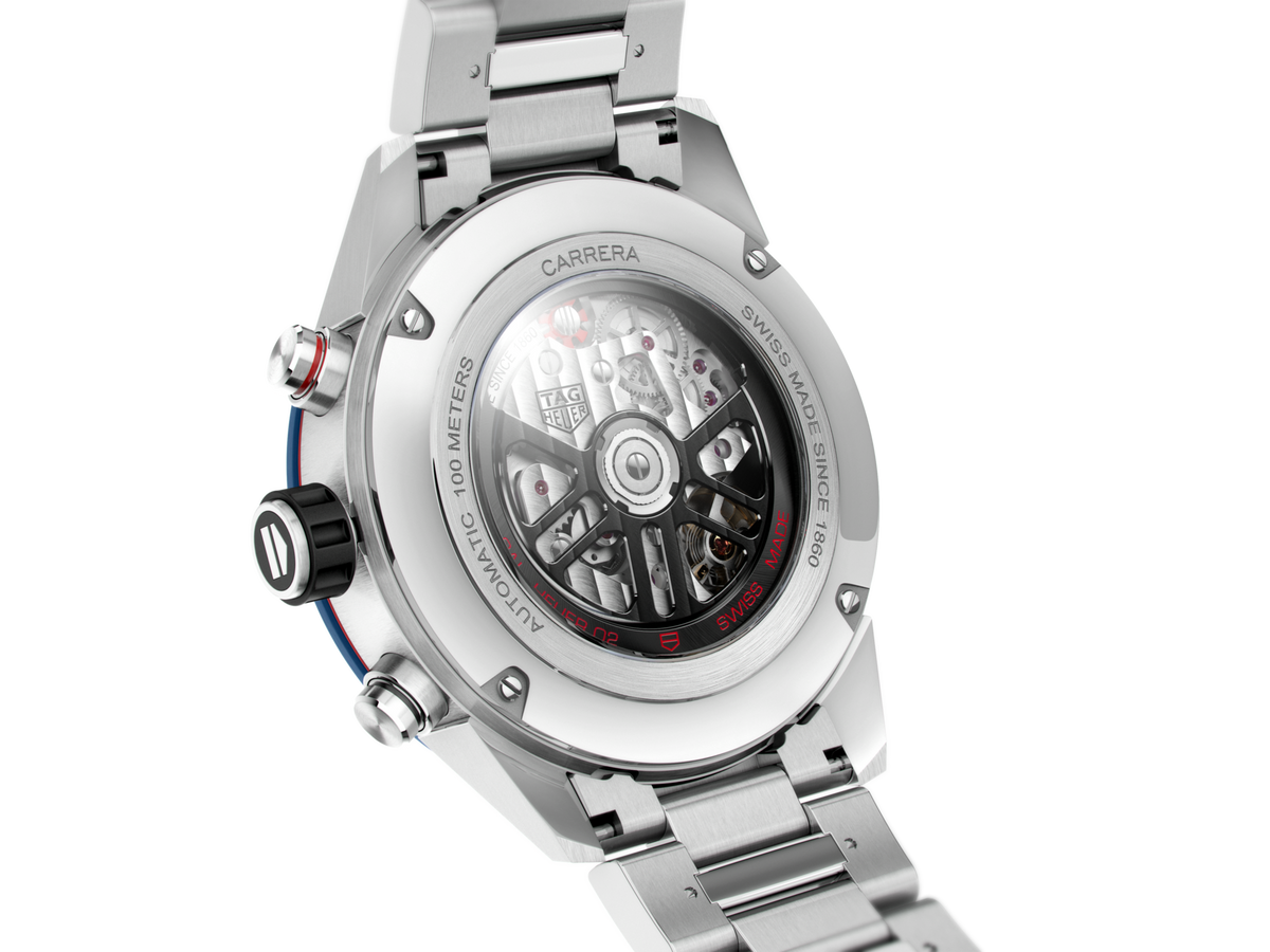  Shop Authentic Tag Heuer Carrera Chronograph Blue Dial Silver Steel Strap Watch for Men - CBG2A11.BA0654 - Luxxuri