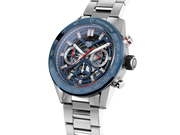  Shop Authentic Tag Heuer Carrera Chronograph Blue Dial Silver Steel Strap Watch for Men - CBG2A11.BA0654 - Luxxuri
