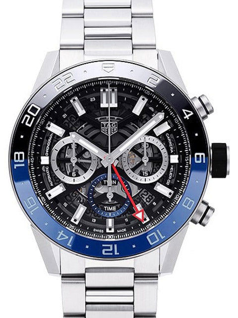  Shop Authentic Tag Heuer Carrera Chronograph Blue Dial Silver Steel Strap Watch for Men - CBG2A1Z.BA0658 - Luxxuri
