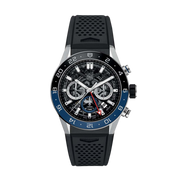  Shop Authentic Tag Heuer Carrera Automatic Chronograph Steel & Ceramic Black Dial Black Rubber Strap Watch for Men - CBG2A1Z.FT6157 - Luxxuri