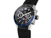  Shop Authentic Tag Heuer Carrera Automatic Chronograph Steel & Ceramic Black Dial Black Rubber Strap Watch for Men - CBG2A1Z.FT6157 - Luxxuri