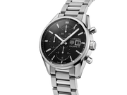  Shop Authentic Tag Heuer Carrera Automatic Chronograph Black Dial Silver Steel Strap Watch for Men - CBK2110.BA0715 - Luxxuri