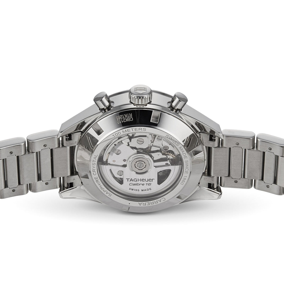  Shop Authentic Tag Heuer Carrera Automatic Chronograph Black Dial Silver Steel Strap Watch for Men - CBK2110.BA0715 - Luxxuri