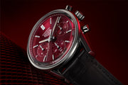  Shop Authentic Tag Heuer Carrera Automatic Chronograph Red Dial Black Leather Strap Watch for Men - CBK221G.FC6479 - Luxxuri