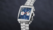  Shop Authentic Tag Heuer Monaco Automatic Chronograph Blue Dial Silver Steel Strap Watch for Men - CBL2111.BA0644 - Luxxuri