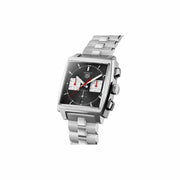  Shop Authentic Tag Heuer Monaco Automatic Chronograph Black Dial Silver Steel Strap Watch for Men - CBL2113.BA0644 - Luxxuri
