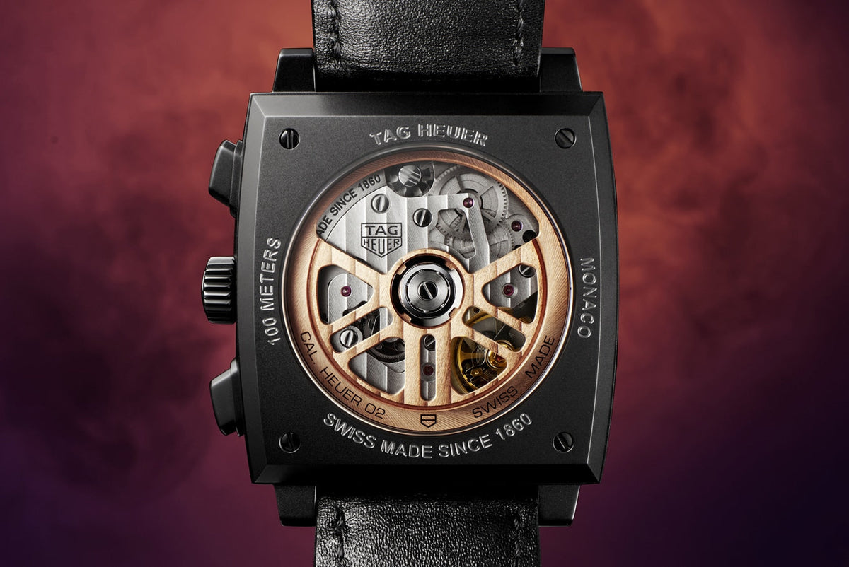  Shop Authentic Tag Heuer Monaco Automatic Chronograph Black Dial Black Leather Strap Watch for Men - CBL2180.FC6497 - Luxxuri