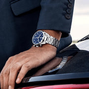  Shop Authentic Tag Heuer Carrera Chronograph Blue Dial Silver Steel Strap Watch for Men - CBN2011.BA0642 - Luxxuri