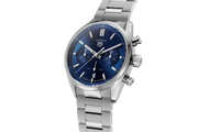  Shop Authentic Tag Heuer Carrera Chronograph Blue Dial Silver Steel Strap Watch for Men - CBN2011.BA0642 - Luxxuri