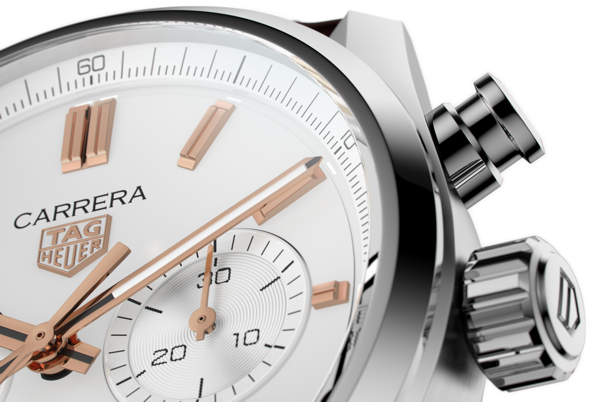  Shop Authentic Tag Heuer Carrera Chronograph White Dial Brown Leather Strap Watch for Men - CBN2013.FC6483 - Luxxuri