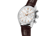  Shop Authentic Tag Heuer Carrera Chronograph White Dial Brown Leather Strap Watch for Men - CBN2013.FC6483 - Luxxuri