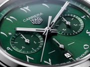  Shop Authentic Tag Heuer Carrera Automatic Chronograph Limited Edition Green Dial Silver Steel Strap Watch for Men - CBN2014.EB0240 - Luxxuri
