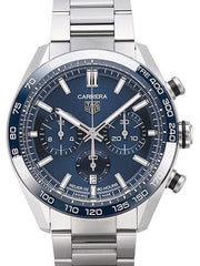  Shop Authentic Tag Heuer Carrera Chronograph Blue Dial Silver Steel Strap Watch for Men - CBN2A1A.BA0643 - Luxxuri